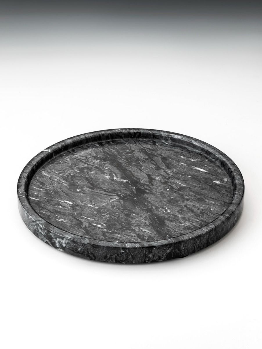 BANDEJA REDONDA GIDI DARK GREY