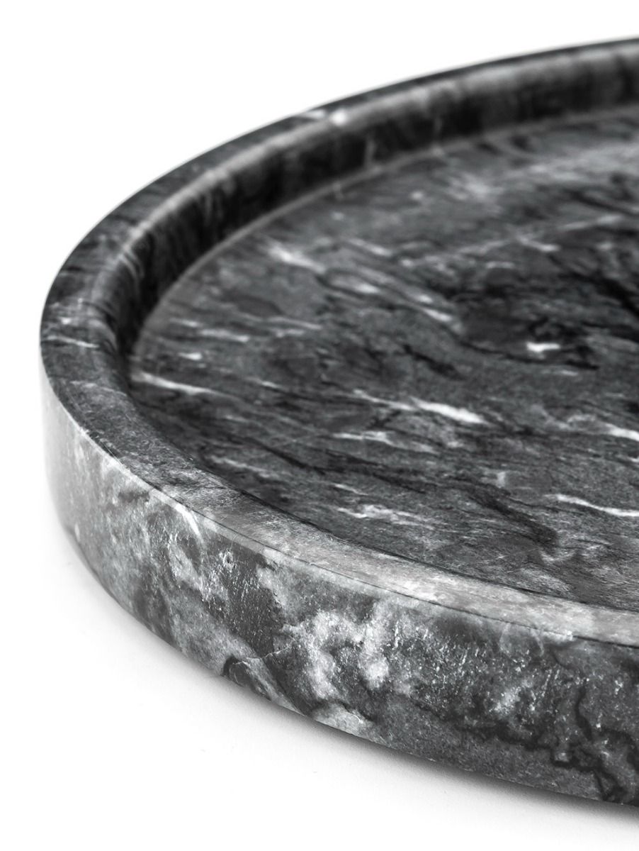 BANDEJA REDONDA GIDI DARK GREY