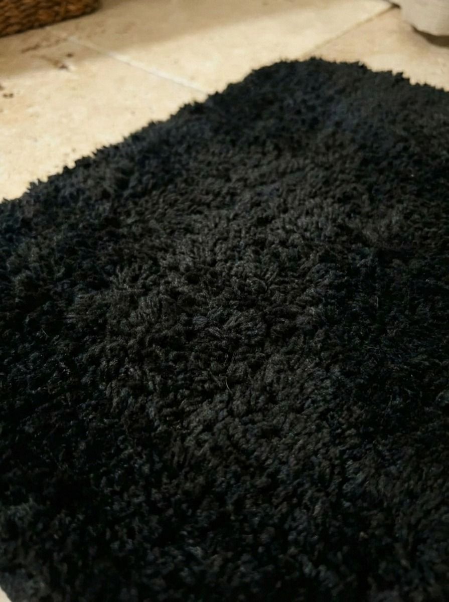 ALFOMBRA DE BAÑO BOSTON NEGRO 60 X 40