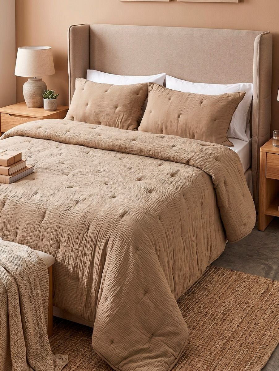 ACOLCHADO COPPELIA BEIGE SUPER KING