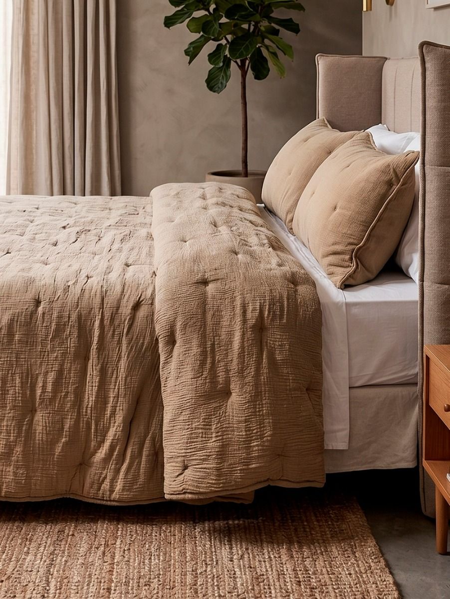 ACOLCHADO COPPELIA BEIGE SUPER KING