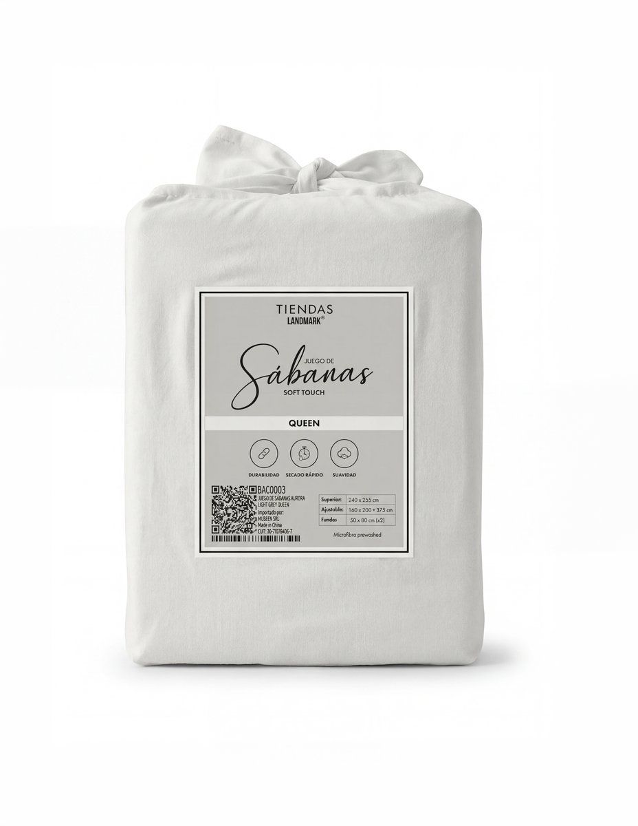 JUEGO DE SABANAS AURORA LIGHT GREY TWIN