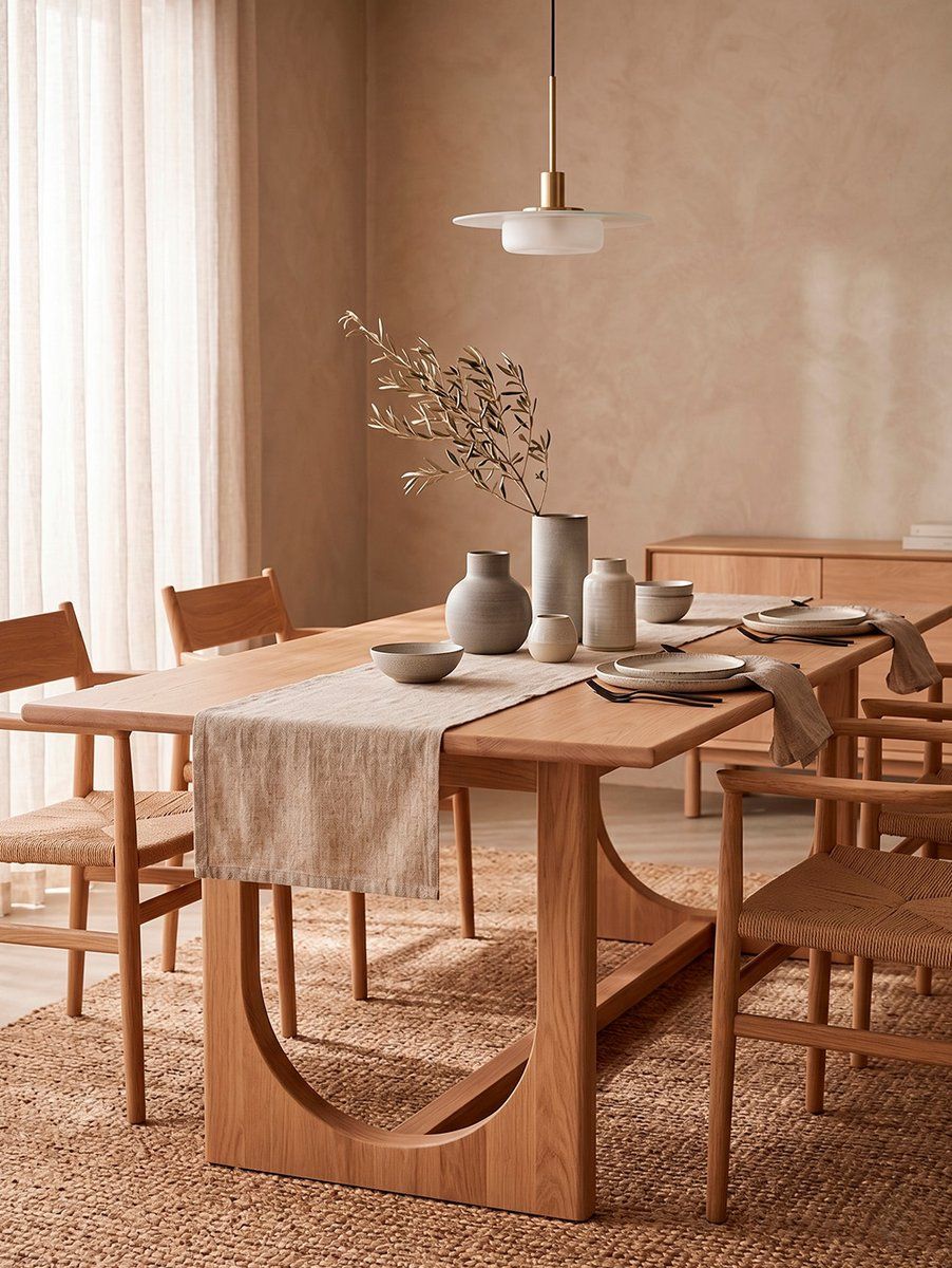 MESA DE COMEDOR FLOW NATURAL 240X95