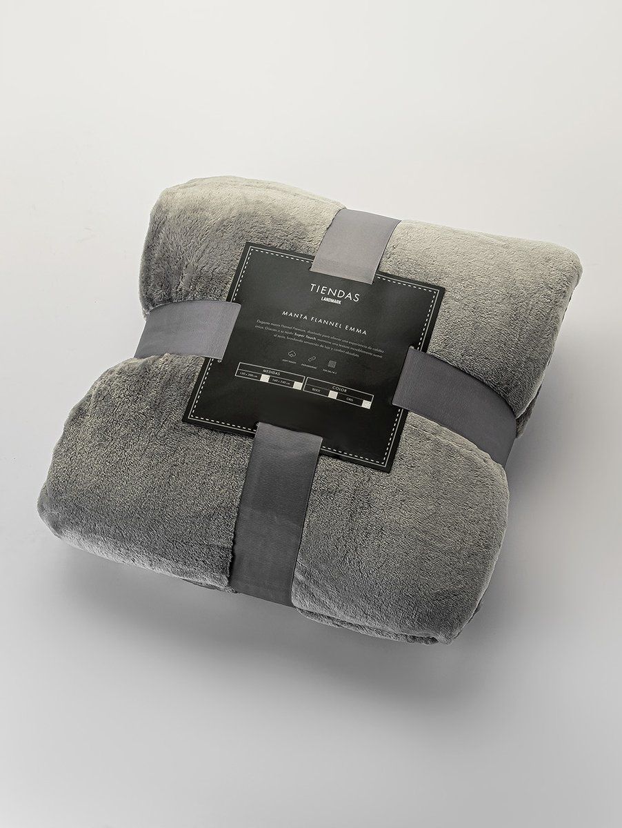 MANTA FLANNEL EMMA GREY 150 X 200