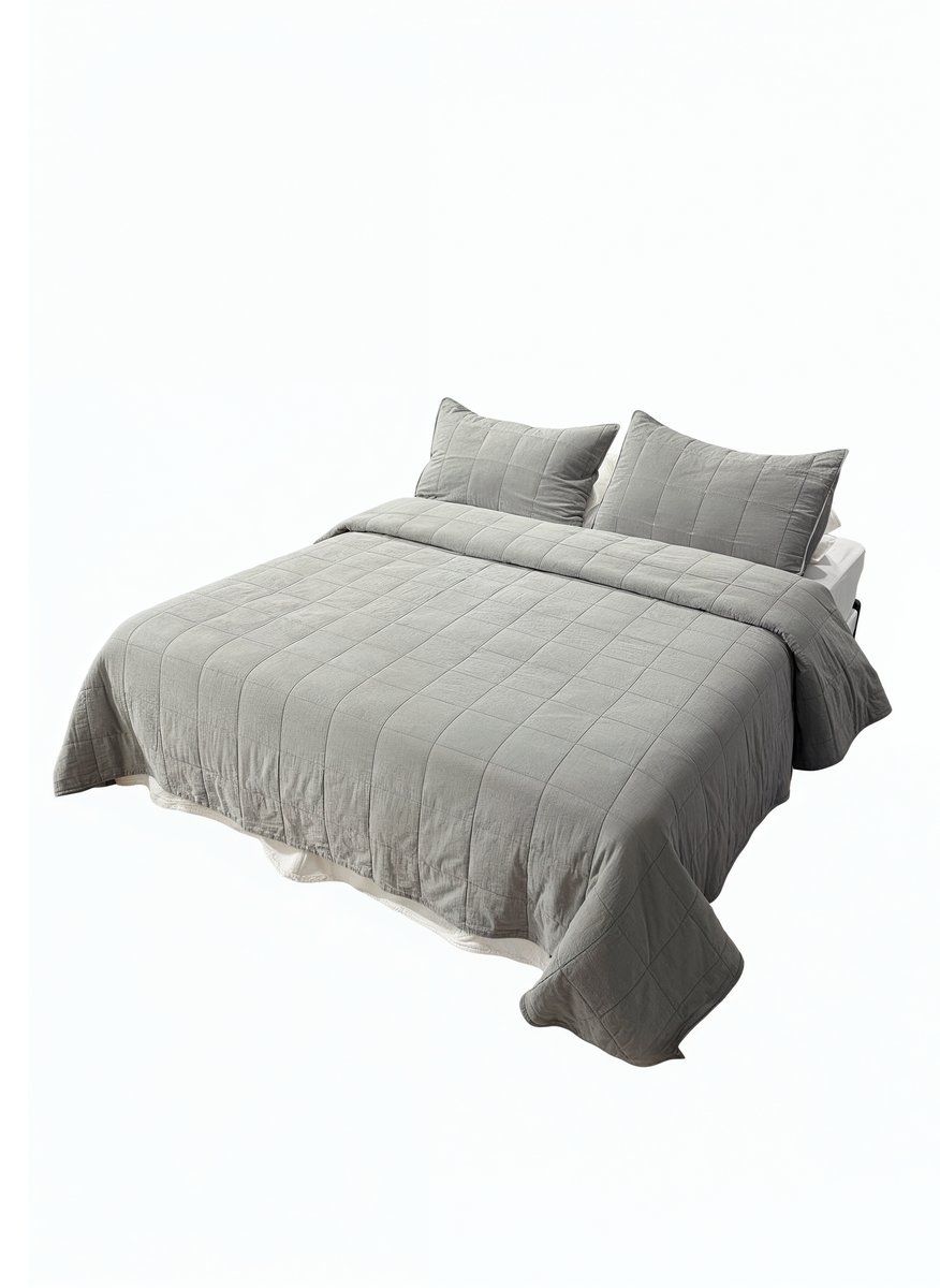 CUBRECAMA AMELIE SUPER KING GRIS