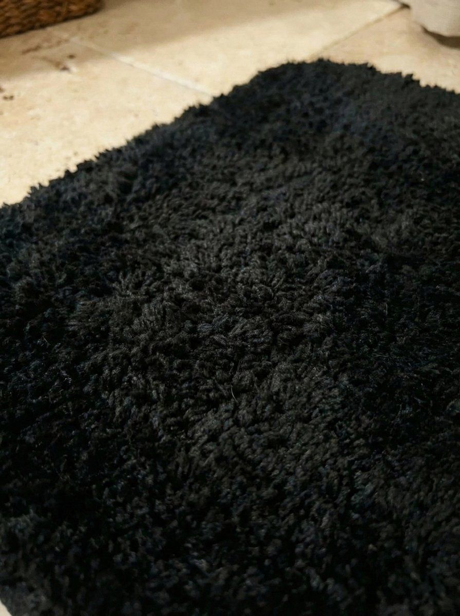 ALFOMBRA DE BAÑO BOSTON NEGRO 80 X 50