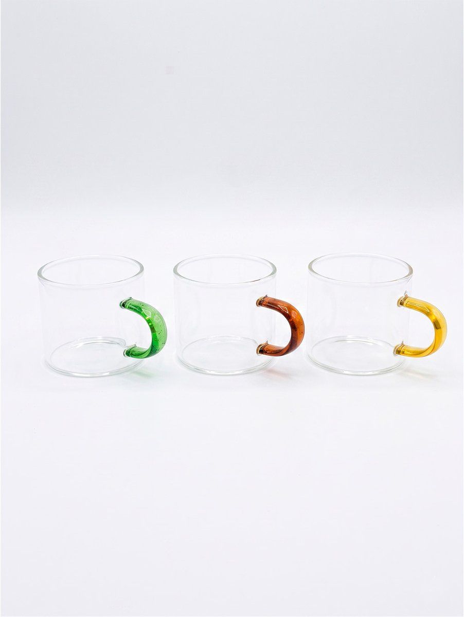 TAZAS ASA MULTICOLOR SET X 3
