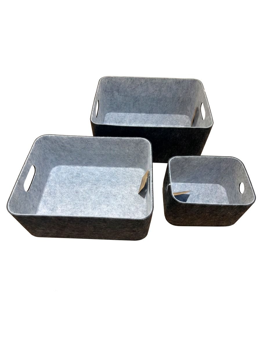 CESTO FIELTRO DARK GREY L