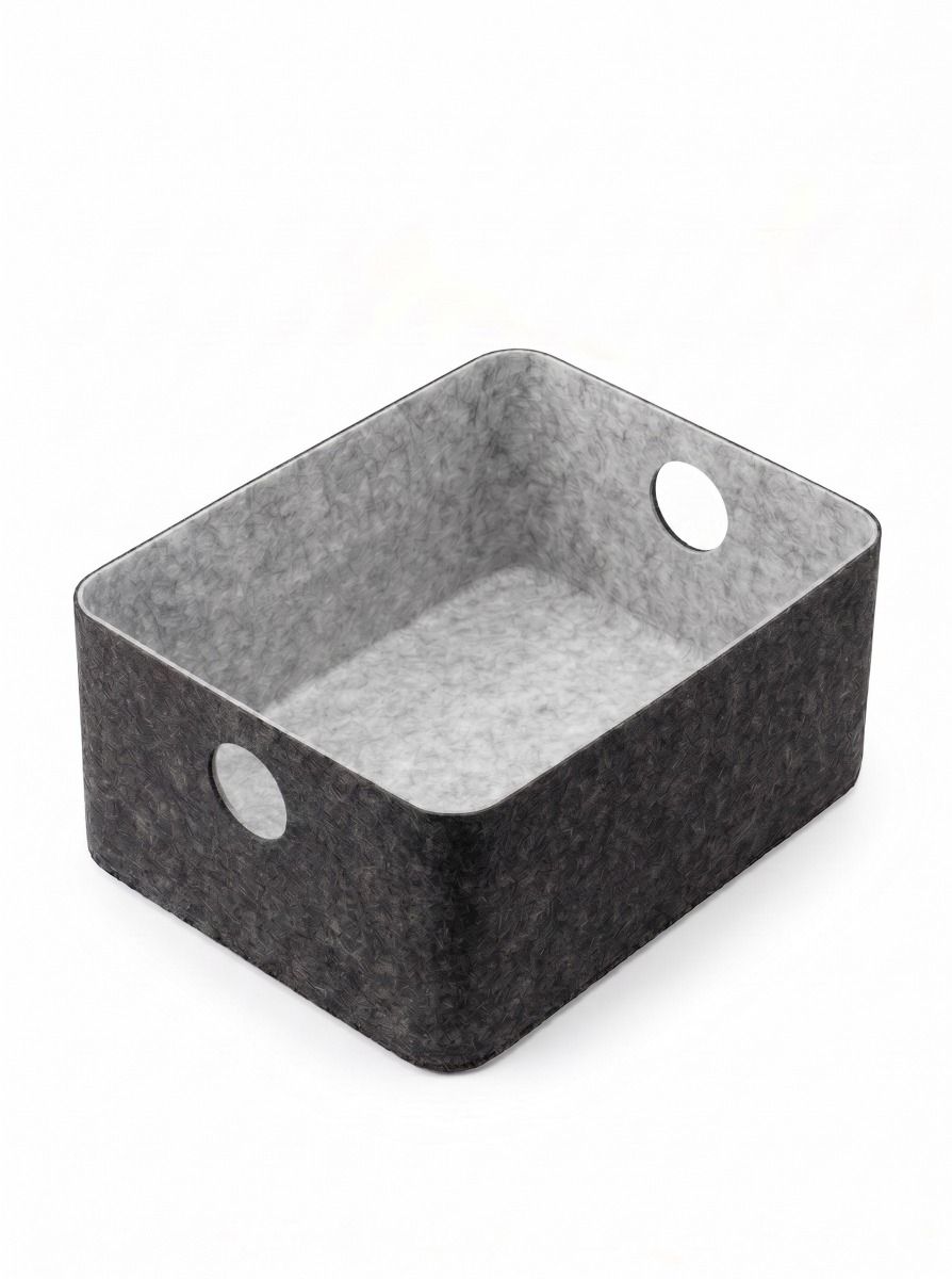 CESTO FIELTRO DARK GREY S