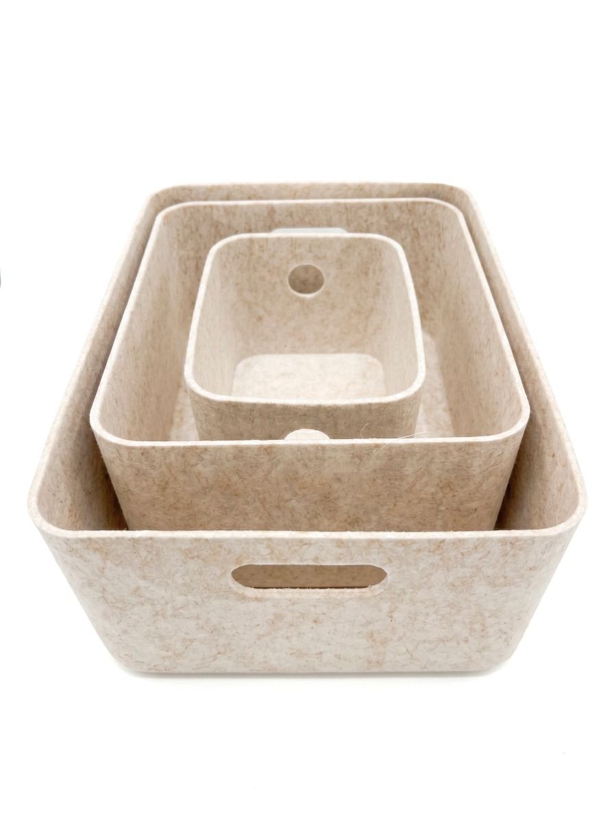 CESTO FIELTRO BEIGE L