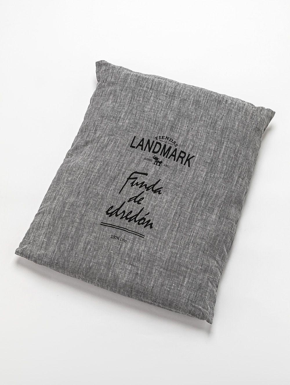 FUNDA DE LINO THESS GREY CHAMBRAY KING 260 X 240