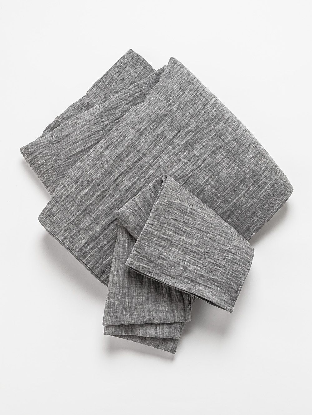 FUNDA DE LINO THESS GREY CHAMBRAY KING 260 X 240