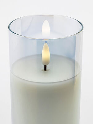 VELA LED GLASS WHITE 15 CM - Second Image