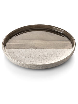 PLATO POSTRE BLED PIEDRA SATINADA CON VISON - Second Image