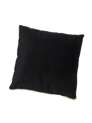 ALMOHADON VERSALLES NEGRO CON FAJA 50X50