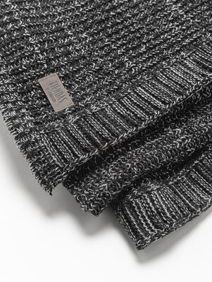 MANTA TEJIDA GRECIA 180 X 120 GRIS OSCURO - Second Image