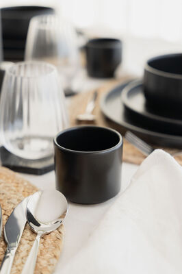 TEA CUP STACKABLE NEGRO - Second Image