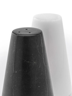 SALERO Y PIMENTERO ARLO MARBLE WHITE & BLACK - Second Image