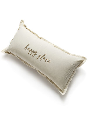 ALMOHADON HAPPY PLACE NATURAL 35 X 70