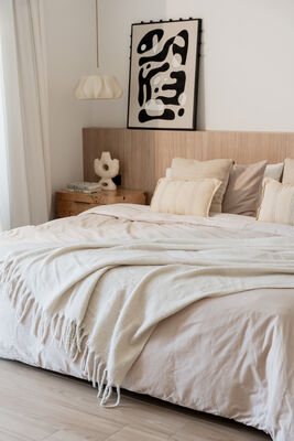 FUNDA NORDICA BICOLOR QUEEN BEIGE/GRIS - Second Image