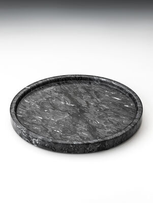 BANDEJA REDONDA GIDI DARK GREY