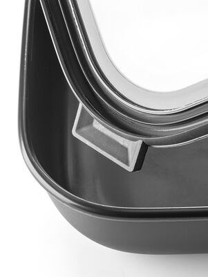 CONTENEDOR CIRQULA RECTANGULAR 2000 ML - NORDIC BLACK - Second Image