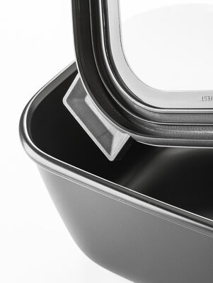 CONTENEDOR CIRQULA RECTANGULAR 750 ML - NORDIC BLACK