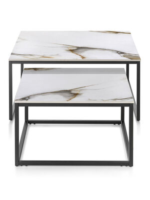 SET DE MESA BAJA PALM CERAMIC 80X80X43 - Second Image