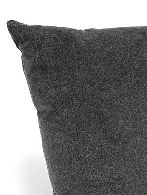 ALMOHADON VELVET GRIS GRAFITO 45 X 45 - Second Image