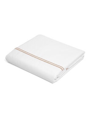 SABANAS 400H SATEN FESTON BEIGE QUEEN