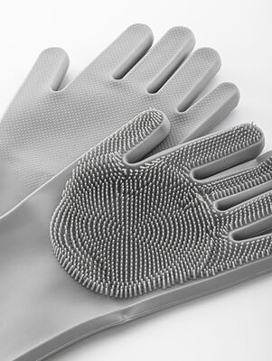 SET X 2 GUANTE DE SILICONA SMART GRIS - Second Image