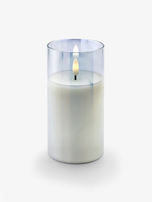 VELA LED GLASS WHITE 15 CM
