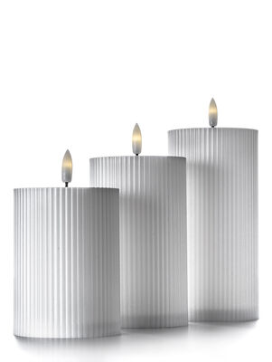 SET X 3 VELA LED WHITE