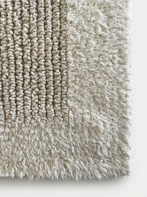 ALFOMBRA DE BA&Ntilde;O REVERSIBLE OHIO BEIGE 70 X50 - Second Image