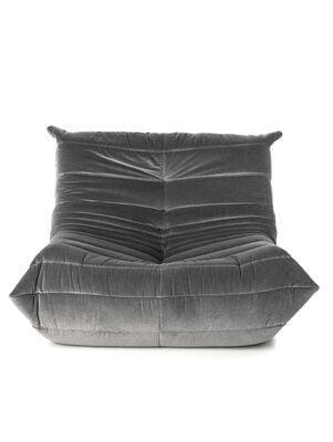SILLON TOGO VELVET GRIS GRAFITO - Second Image