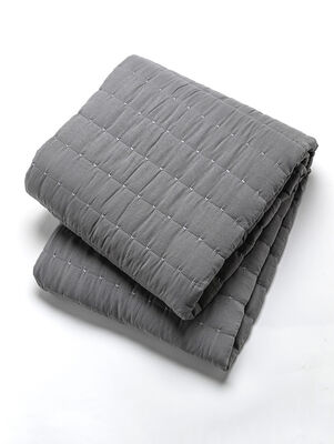 CUBRECAMA AGATA QUEEN GRIS OSCURO
