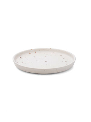 PLATO POSTRE BURSA CREMA SALP BLUR TERRACOTA