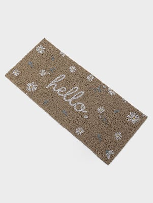 FELPUDO HELLO FLOWERS 70 X 30