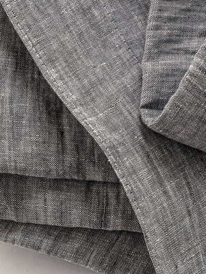 FUNDA DE LINO THESS GREY CHAMBRAY QUEEN 230 X 240 - Second Image