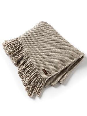 MANTA ALMENDRA TOSTADO 140 X 180