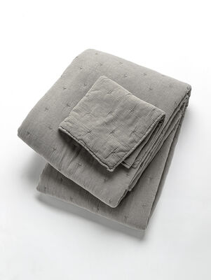 CUBRECAMA BERTHA C/FUNDAS SUPER KING TAUPE