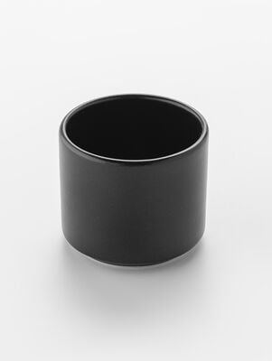 TEA CUP STACKABLE NEGRO