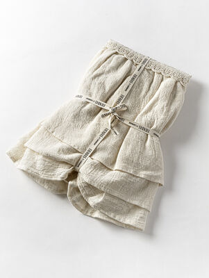 CAMINO DE MESA VOLADOS TUSSOR NATURAL 40 X 220