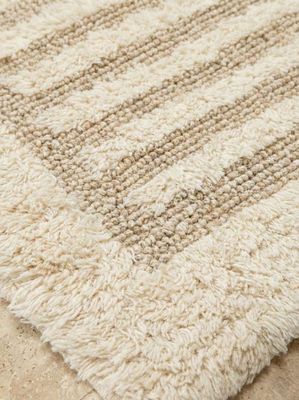 ALFOMBRA DE BA&Ntilde;O REVERSIBLE ATHOL BEIGE 70 X50 - Second Image