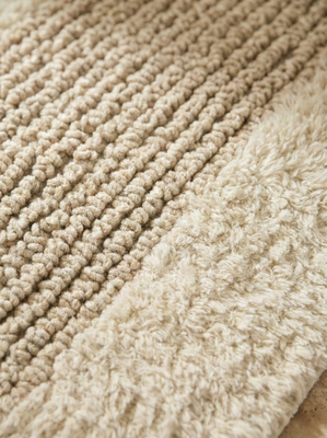 ALFOMBRA DE BA&Ntilde;O REVERSIBLE OHIO BEIGE 70 X50 - Second Image