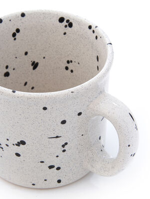 TAZA N1 BLANCO PIEDRA SALP NEGRO - Second Image