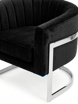 SILLON CASTELLO VELVET BLACK - Second Image