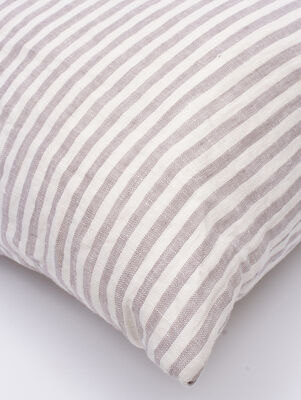 ALMOHADON DE LINO THESS GREY STRIPE 50X50 - Second Image
