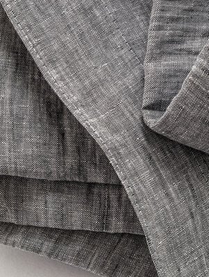 FUNDA DE LINO THESS GREY CHAMBRAY QUEEN 230 X 240 - Second Image