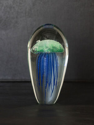 PISAPAPELES JELLY FISH VERDE 9.5*5.5*18cm